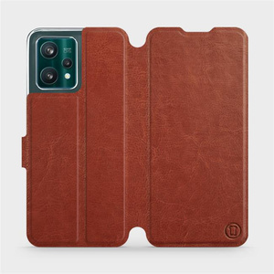 Hülle für Realme 9 Pro Plus - Farbe Brown&Orange