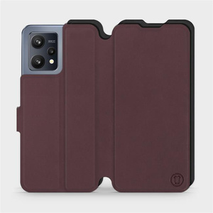 Phone Case Realme 9 - Design Burgundy with Black
