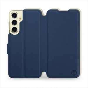 Phone Case Samsung Galaxy S24 FE - Design Navy with Platinum