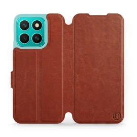 Phone Case Huawei Honor X8c - Design Brown&Orange