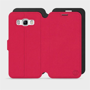 Etui Soft Touch do Samsung Galaxy J5 2016 - wzór Żywa czerwień z czernią