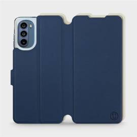 Phone Case Motorola Moto G62 5G - Design Navy with Platinum