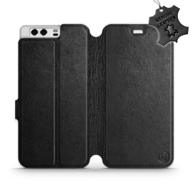 Phone Case Huawei P10 - Design Black Leather