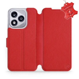Phone Case Huawei Honor 400 Lite - Design Red Leather