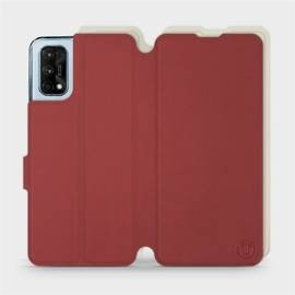 Phone Case Realme 7 Pro - Design Dark Red with Platinum
