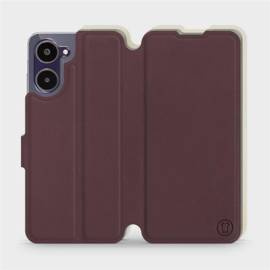 Phone Case Realme 10 - Design Burgundy with Platinum