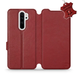 Hülle für Xiaomi Redmi Note 8 Pro - Farbe Dark Red Leather