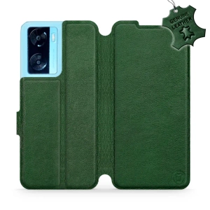 Phone Case OPPO A57S - Design Green Leather