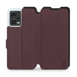 Etui Soft Touch do Xiaomi POCO X5 5G - wzór Matowy burgund z czernią