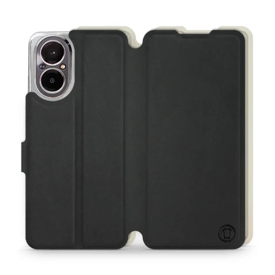 Phone Case Realme C67 4G - Design Black with Platinum