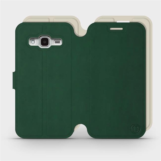 Etui Soft Touch do Samsung Galaxy J3 2016 - wzór Miejska zieleń z platyną