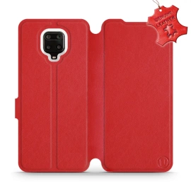 Phone Case Xiaomi Redmi Note 9 Pro - Design Red Leather