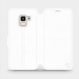 Phone Case Samsung Galaxy J6 2018 - Design White&Orange