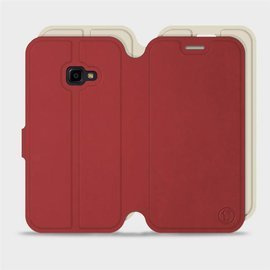 Phone Case Samsung Galaxy Xcover 4 - Design Dark Red with Platinum