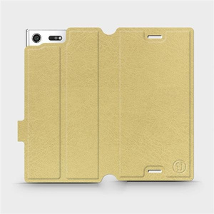 Etui do Sony Xperia XZ Premium - wzór Gold&Orange