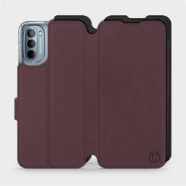 Phone Case Motorola Moto G31 - Design Burgundy with Black