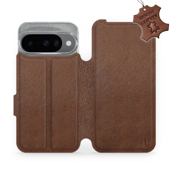 Phone Case Google Pixel 10 - Design Brown Leather