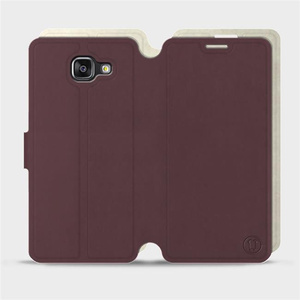 Phone Case Samsung Galaxy A5 2016 - Design Burgundy with Platinum