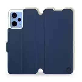 Hülle für Xiaomi Redmi Note 12 5G - Farbe Marineblau mit Platin