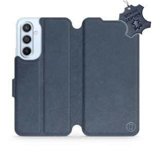 Phone Case Samsung Galaxy A54 - Design Blue Leather