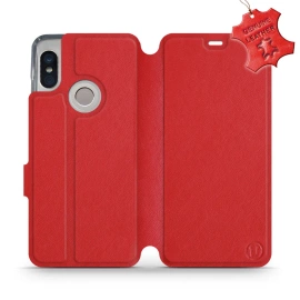 Phone Case Xiaomi Redmi Note 5 - Design Red Leather