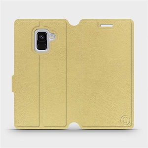 Phone Case Samsung Galaxy A8 2018 - Design Gold&Orange
