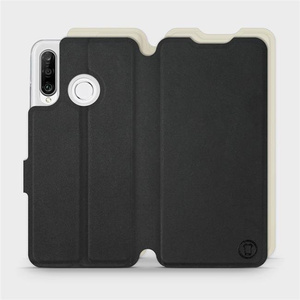 Phone Case Huawei P30 Lite - Design Black with Platinum