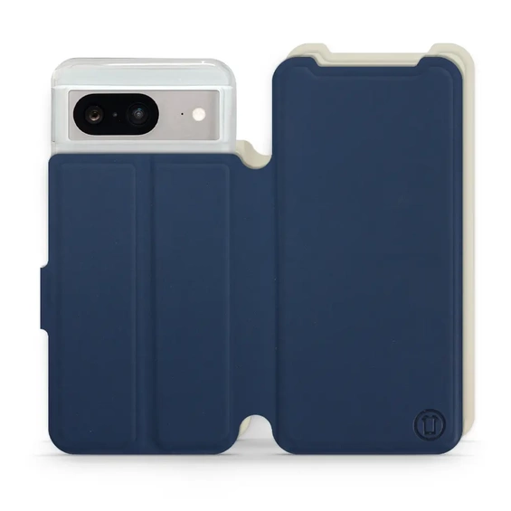 Phone Case Google Pixel 8 - Design Navy with Platinum