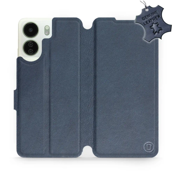 Phone Case Xiaomi Redmi 13C - Design Blue Leather