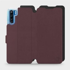 Phone Case OPPO A91 - Design Burgundy with Black