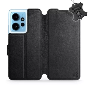 Phone Case Xiaomi Redmi Note 12 4G - Design Black Leather