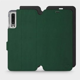 Phone Case Samsung Galaxy A7 2018 - Design Green with Black