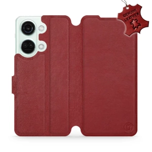 Phone Case OnePlus Nord 3 5G - Design Dark Red Leather