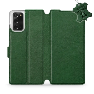 Phone Case Samsung Galaxy Note 20 - Design Green Leather