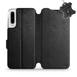 Phone Case Xiaomi Mi A3 - Design Black Leather