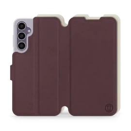 Phone Case Samsung Galaxy S23 FE - Design Burgundy with Platinum
