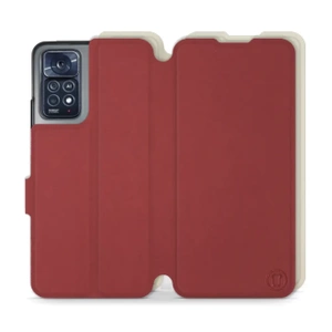 Phone Case Xiaomi Redmi Note 12 Pro 4G - Design Dark Red with Platinum