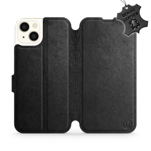 Phone Case Apple iPhone 15 Plus - Design Black Leather