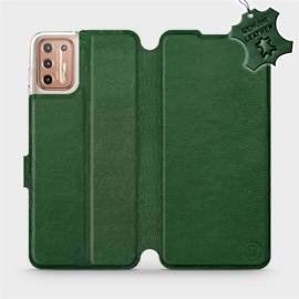 Hülle für Motorola Moto G9 Plus - Farbe Green Leather