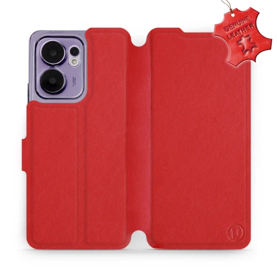 Hülle für OPPO Reno 13 F 5G - Farbe Red Leather