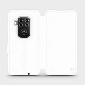 Etui do Motorola One Zoom - wzór White&Gray