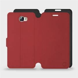 Phone Case Huawei Y5 II - Design Dark Red with Black