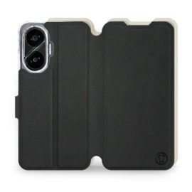 Phone Case Xiaomi POCO F7 - Design Black with Platinum