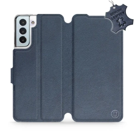 Phone Case Samsung Galaxy S21 Plus - Design Blue Leather
