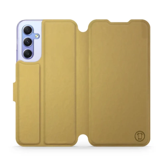 Phone Case Samsung Galaxy A34 5G - Design Gold&Orange