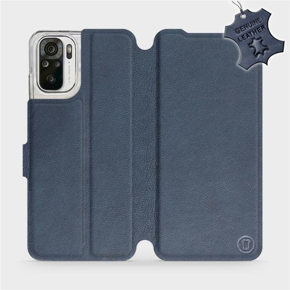 Phone Case Xiaomi Redmi Note 10s - Design Blue Leather