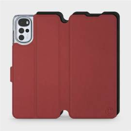 Phone Case Motorola Moto G22 - Design Dark Red with Black