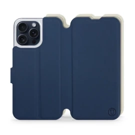 Phone Case Apple iPhone 15 Pro Max - Design Navy with Platinum