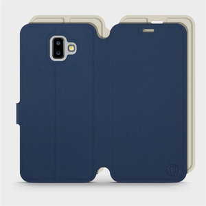 Phone Case Samsung Galaxy J6 Plus 2018 - Design Navy with Platinum