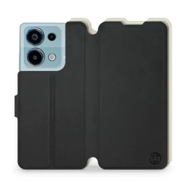Etui Soft Touch do Xiaomi Redmi Note 13 Pro 4G - wzór Satynowa czerń z platyną